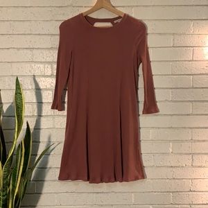 Charlotte Russe, rose colored cute dress with a keyhole back.